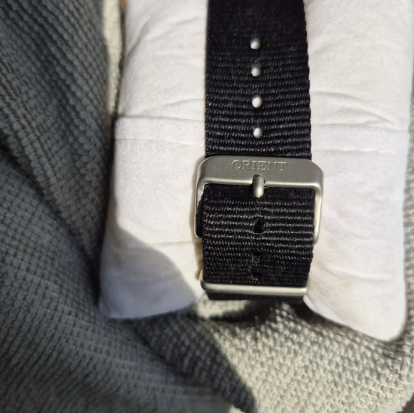 Orient Defender II Automatic Watch, Black Dial, Satin Silver Case, Nato Strap - Picture 10 of 10